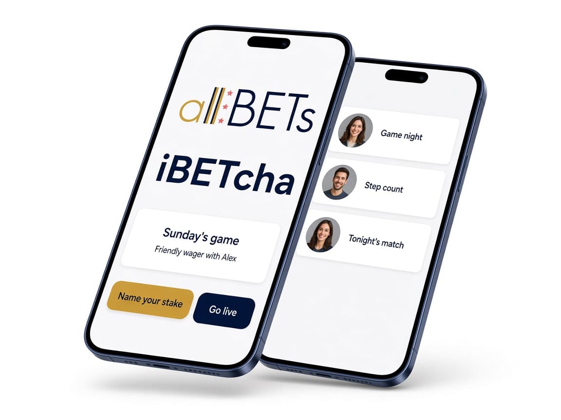 The allBETs Go app — start an iBETcha with friends